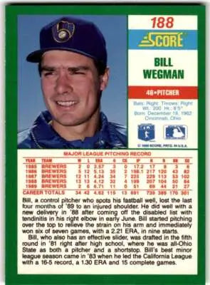Original gloss 1990 Score Bill Wegman baseball card featuring Simply Sandoval collectibles