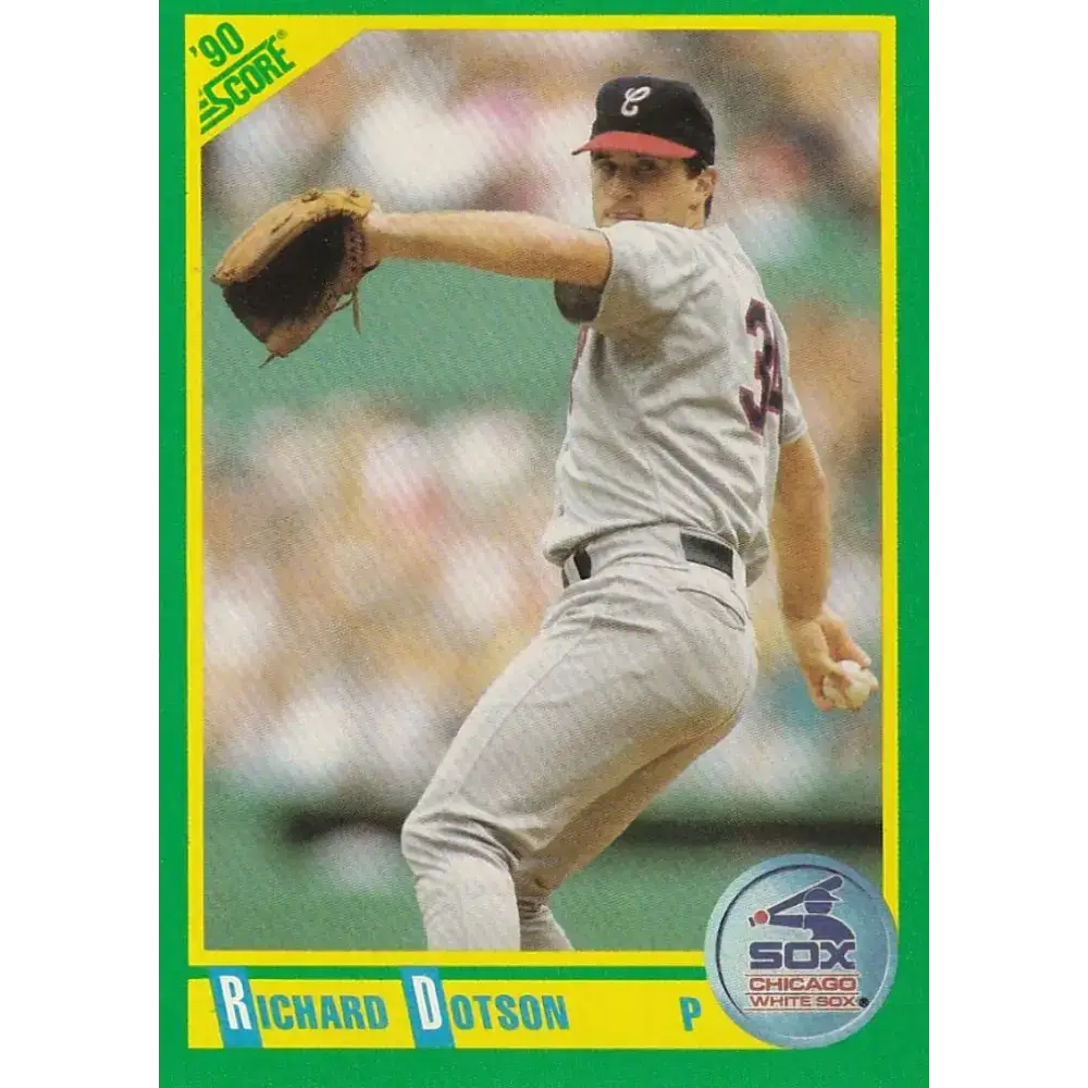 1990 Score #19 Richard Dotson NM-MT Chicago White Sox Baseball Card - Baseball Card Single