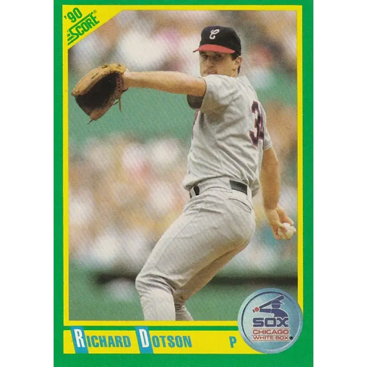 1990 Score #19 Richard Dotson NM-MT Chicago White Sox Baseball Card - Baseball Card Single