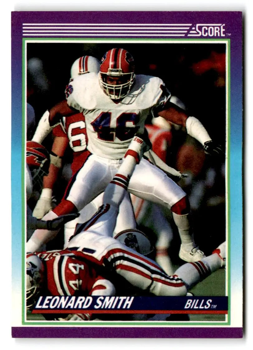 1990 Score #190 Leonard Smith - Football Card Single