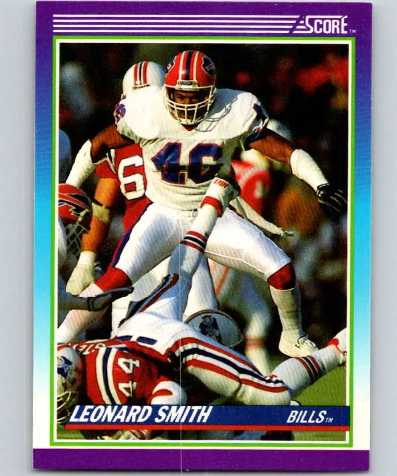 1990 Score #190 Leonard Smith NM-MT Buffalo Bills Football Card - Football Card Single