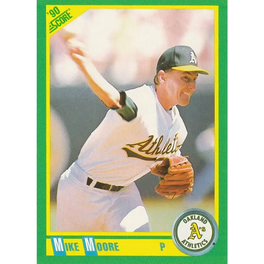 1990 Score #190 Mike Moore NM-MT Oakland Athletics Baseball Card - Baseball Card Single