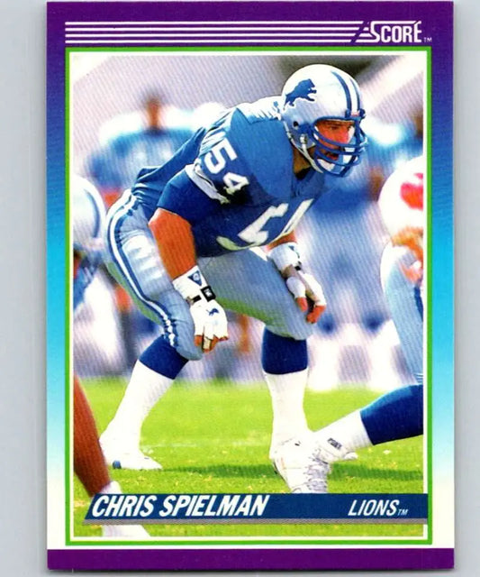 1990 Score #191 Chris Spielman NM-MT Detroit Lions Football Card