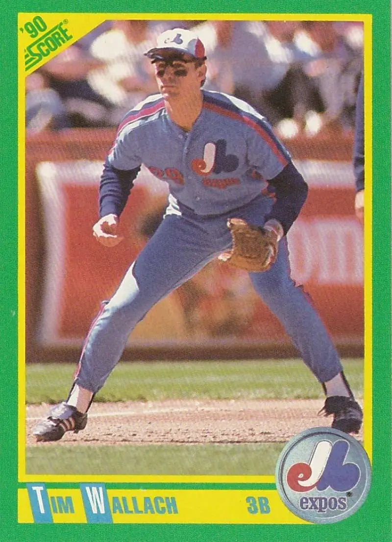1990 Score #192 Tim Wallach EX Excellent Montreal Expos Baseball Card - Baseball Card Single