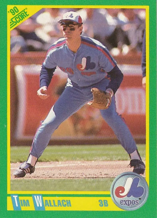 1990 Score #192 Tim Wallach EX Excellent Montreal Expos Baseball Card - Baseball Card Single