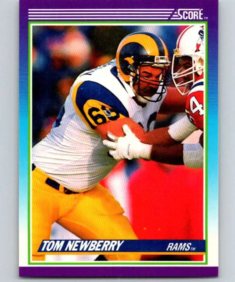 1990 Score #192 Tom Newberry NM-MT Los Angeles Rams Football Card - Football Card Single