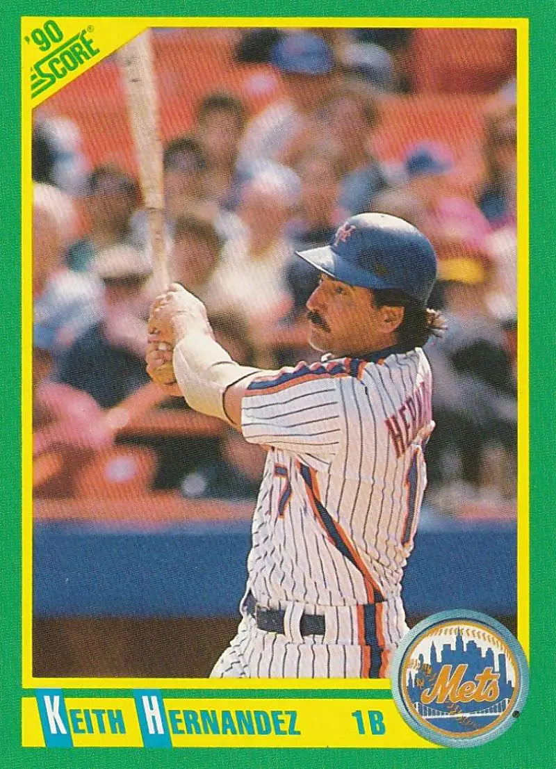 1990 Score #193 Keith Hernandez EX Excellent New York Mets Baseball Card - Baseball Card Single