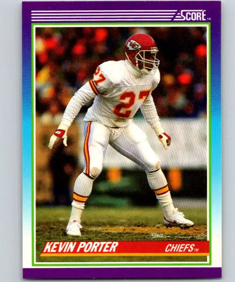 1990 Score #194 Kevin Porter NM-MT RC Rookie Kansas City Chiefs Football Card - Football Card Single