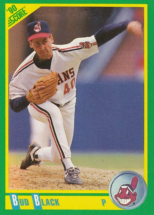 1990 Score #197 Bud Black EX Excellent Cleveland Indians Baseball Card - Baseball Card Single