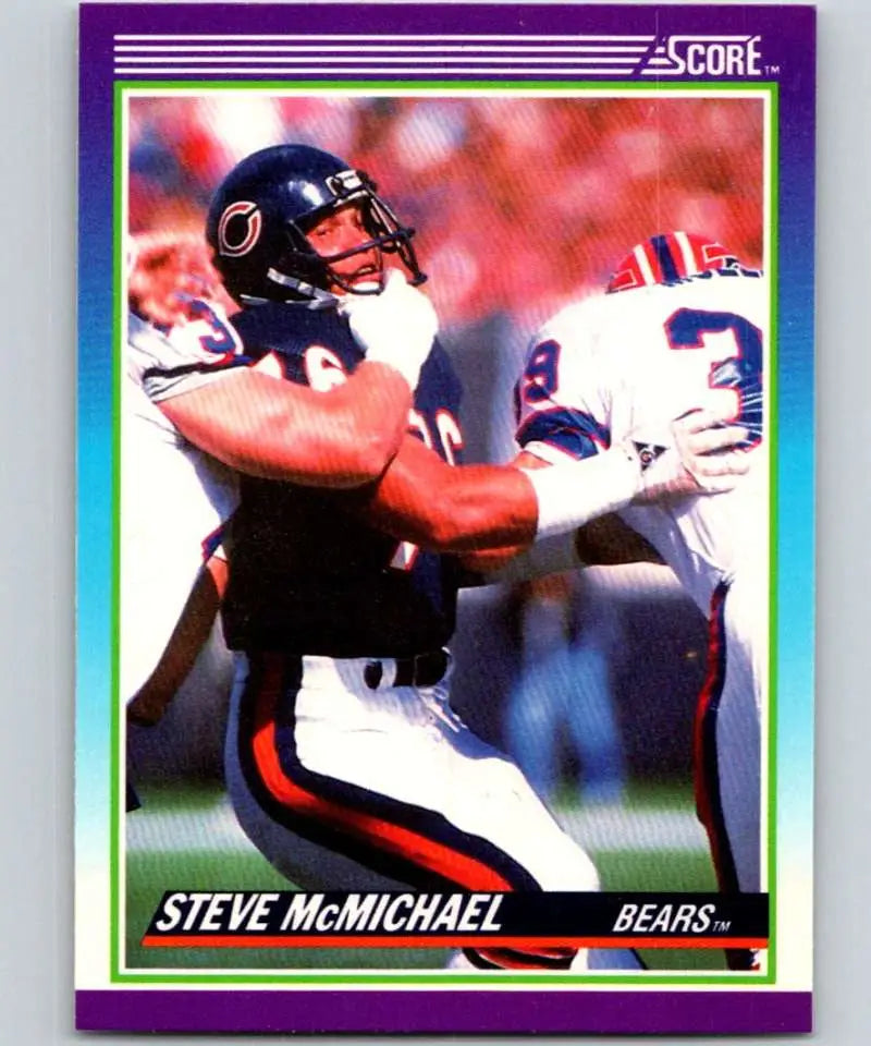 1990 Score #197 Steve McMichael NM-MT Chicago Bears Football Card - Football Card Single