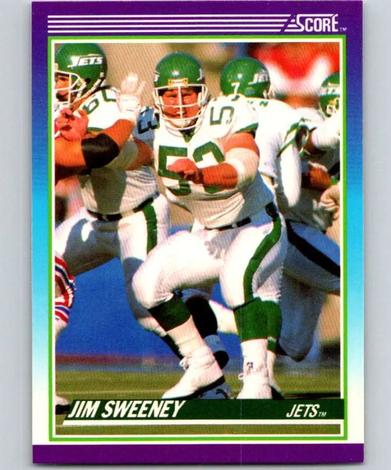 1990 Score #198 Jim Sweeney NM-MT New York Jets Football Card - Football Card Single