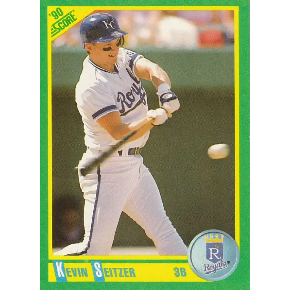 1990 Score #199 Kevin Seitzer NM-MT Kansas City Royals Baseball Card - Baseball Card Single