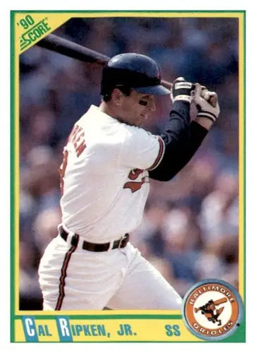 Original gloss Cal Ripken baseball card from Orioles baseball cards collection