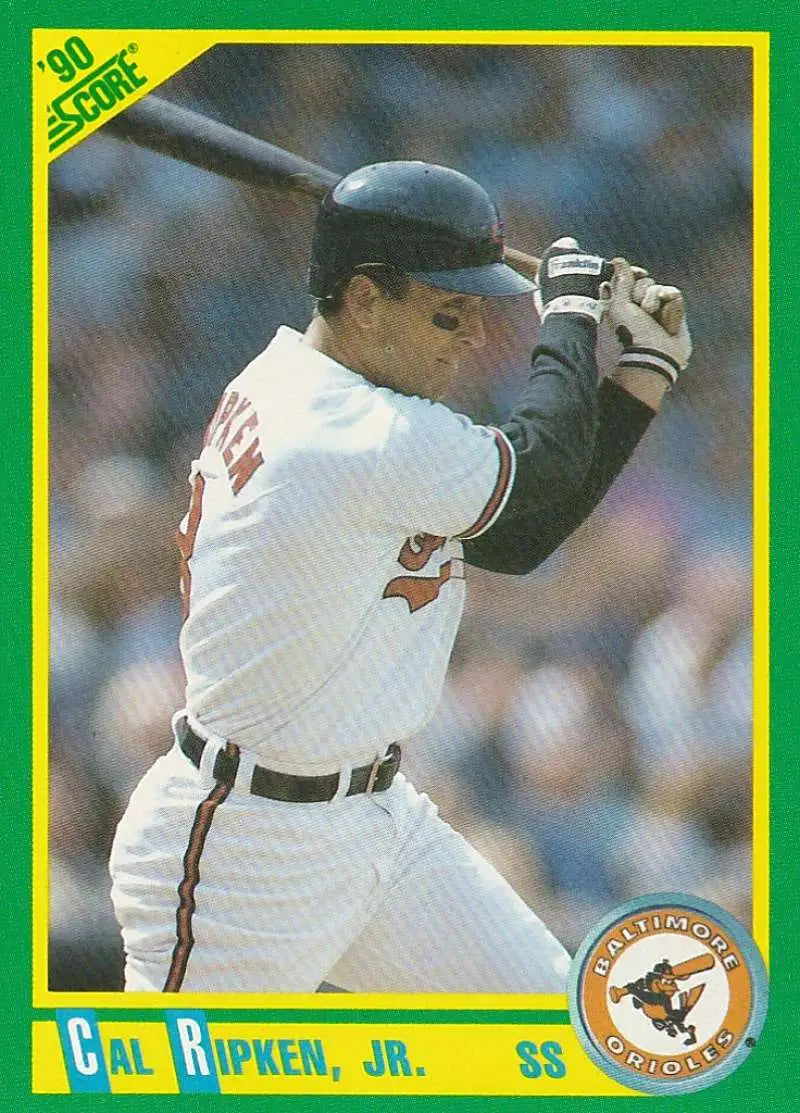 1990 Score #2 Cal Ripken Jr. EX Excellent Baltimore Orioles Baseball Card - Baseball Card Single