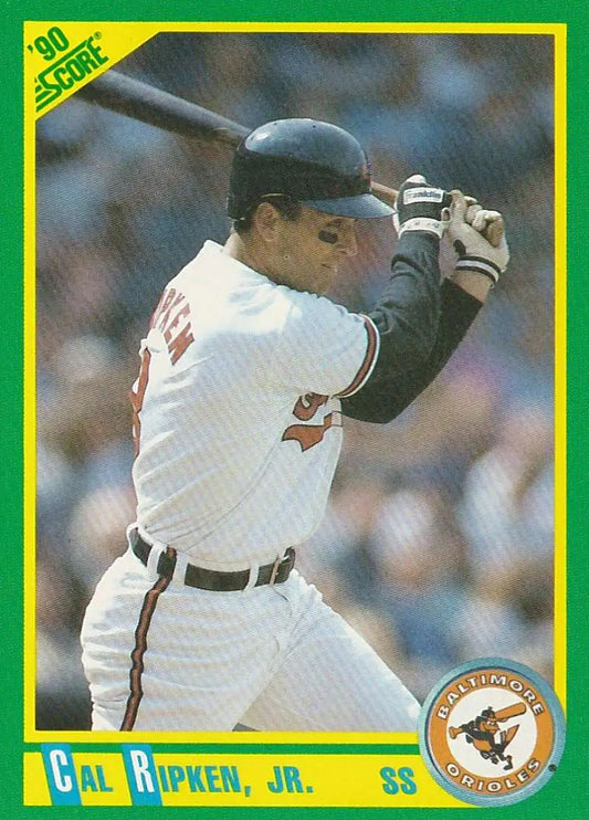1990 Score #2 Cal Ripken Jr. EX Excellent Baltimore Orioles Baseball Card - Baseball Card Single