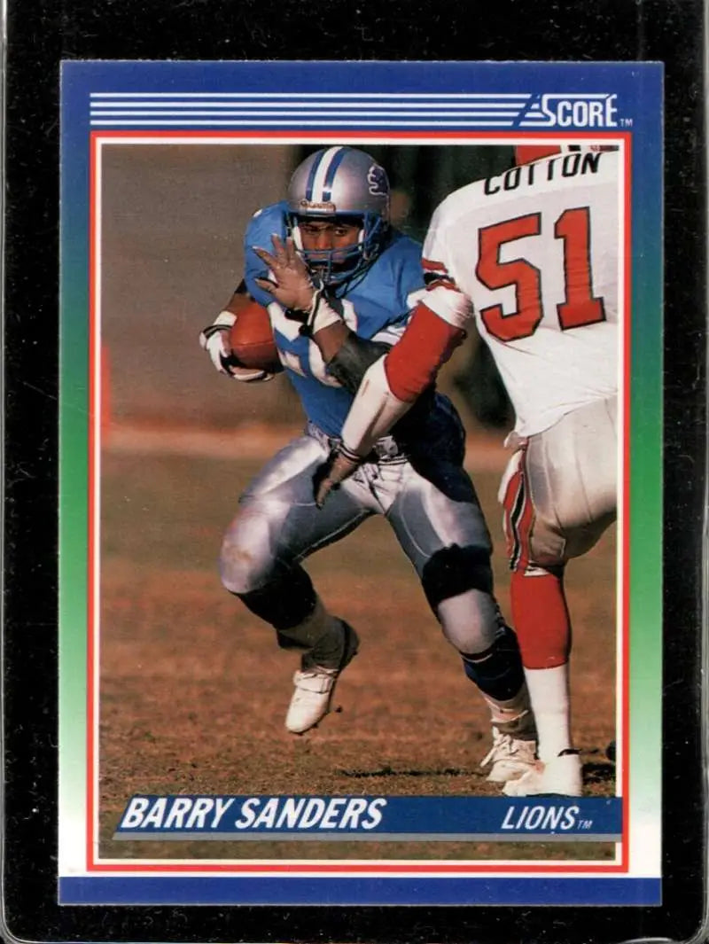1990 Score #20 Barry Sanders NM-MT Detroit Lions Football Card - Football Card Single
