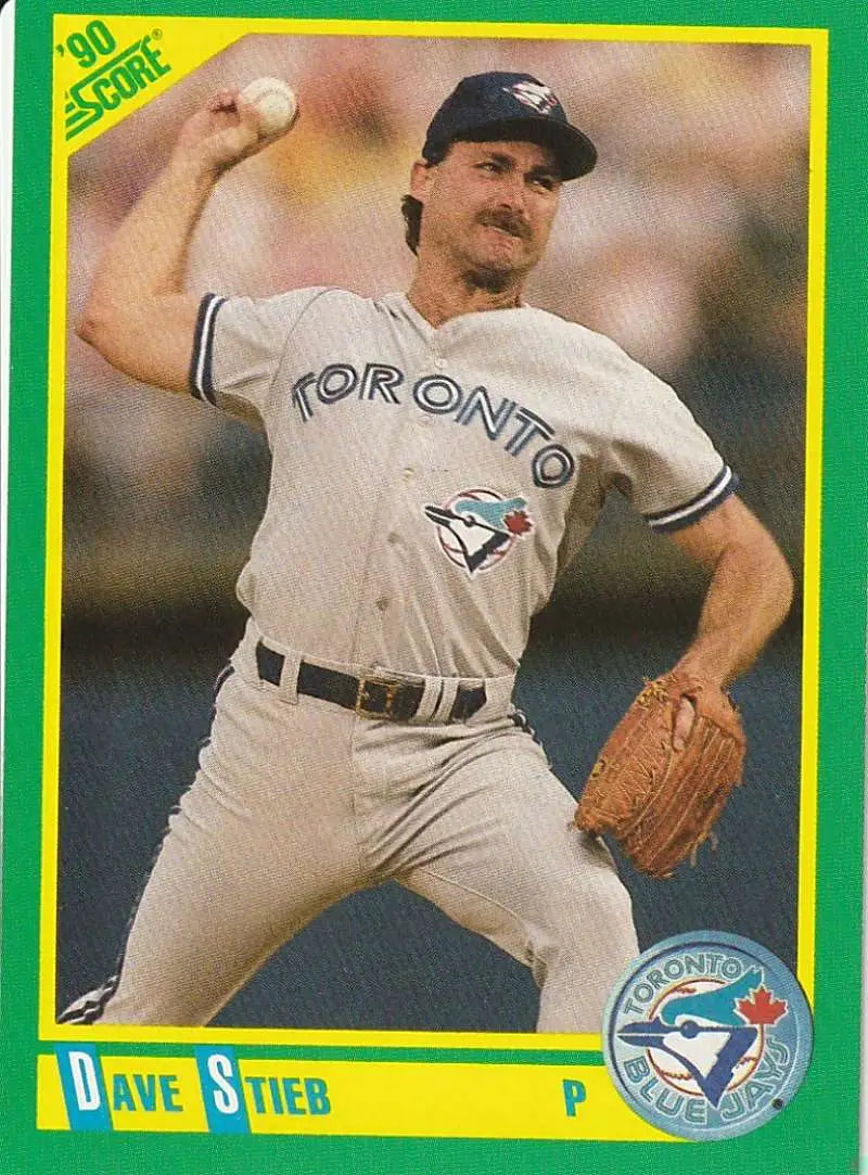 1990 Score #201 Dave Stieb EX Excellent Toronto Blue Jays Baseball Card