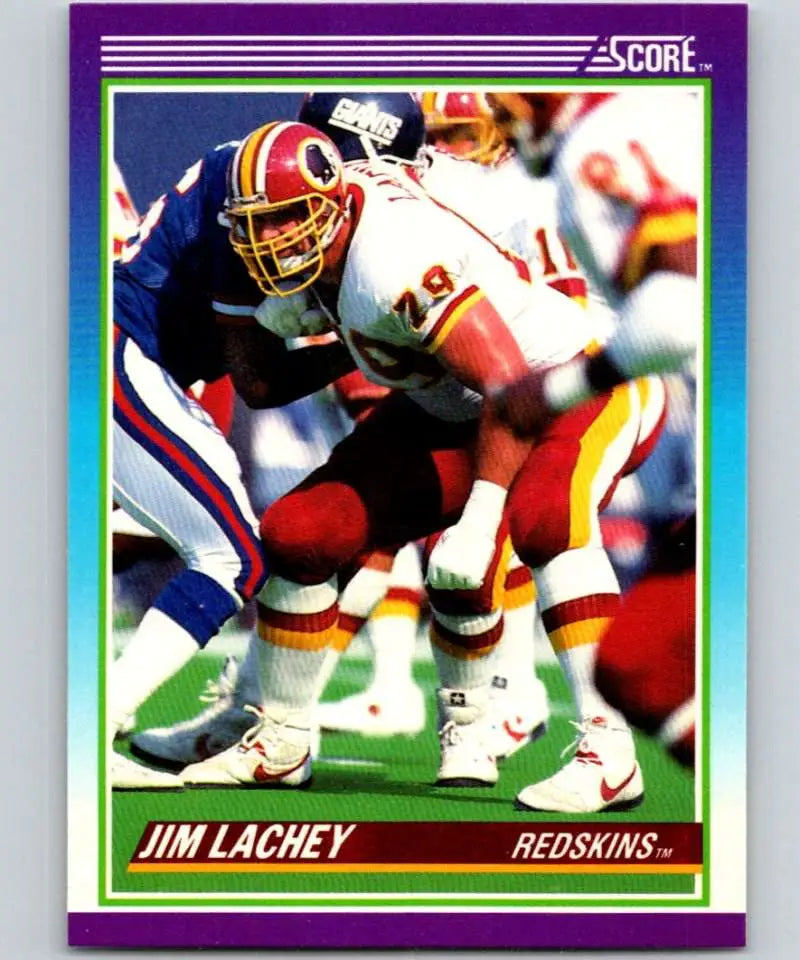 1990 Score #202 Jim Lachey NM-MT Washington Redskins Football Card - Football Card Single