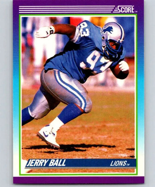 1990 Score #204 Jerry Ball NM-MT Detroit Lions Football Card
