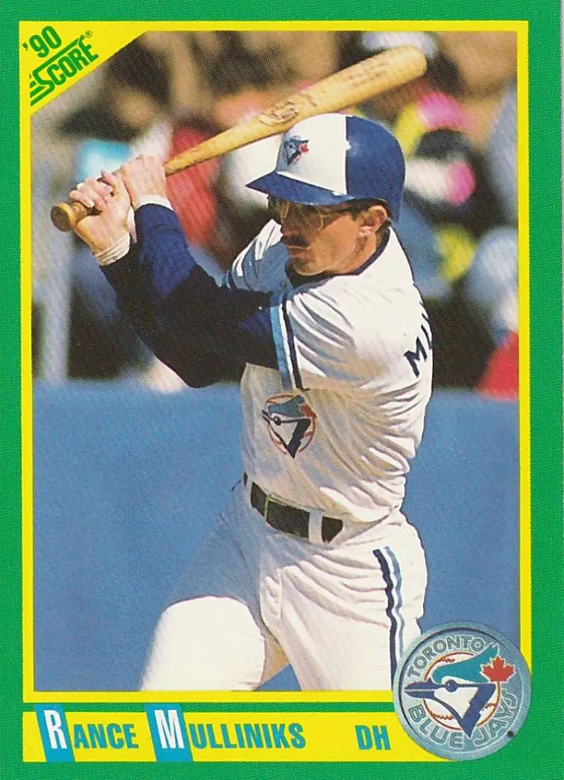 1990 Score #204 Rance Mulliniks EX Excellent Toronto Blue Jays Baseball Card - Baseball Card Single