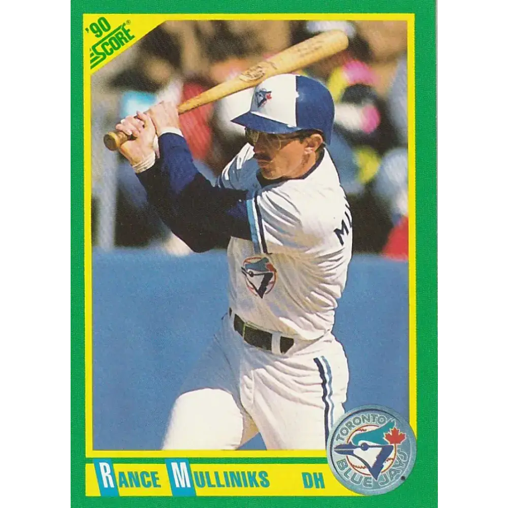 1990 Score #204 Rance Mulliniks NM-MT Toronto Blue Jays Baseball Card - Baseball Card Single