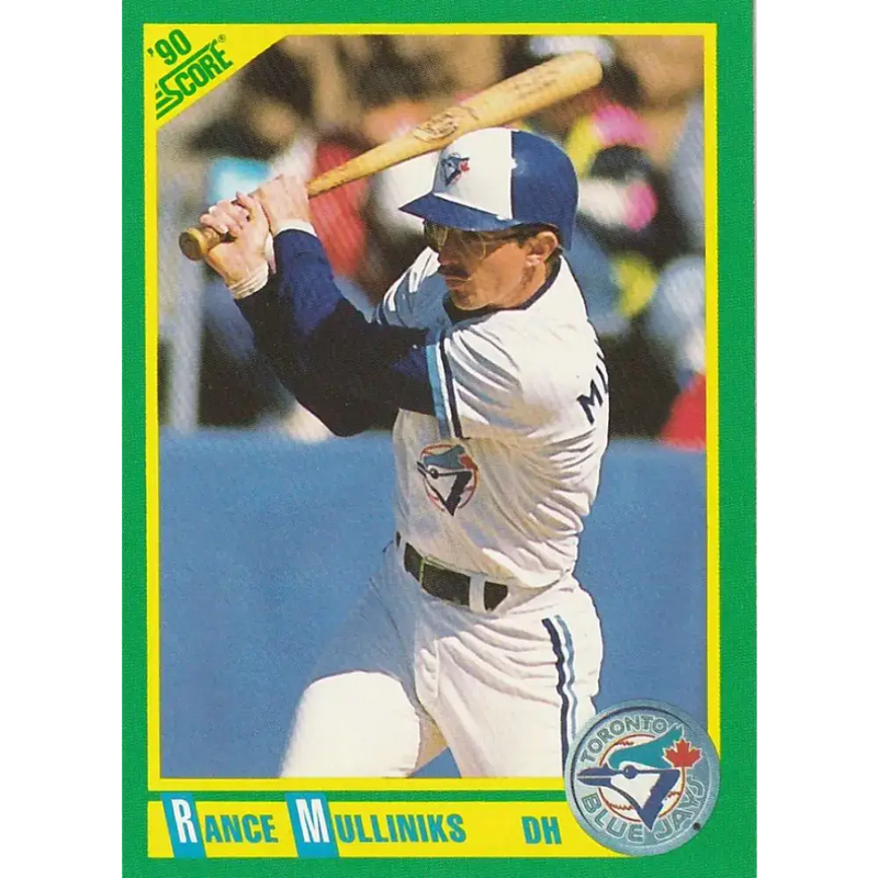 1990 Score #204 Rance Mulliniks NM-MT Toronto Blue Jays Baseball Card - Baseball Card Single