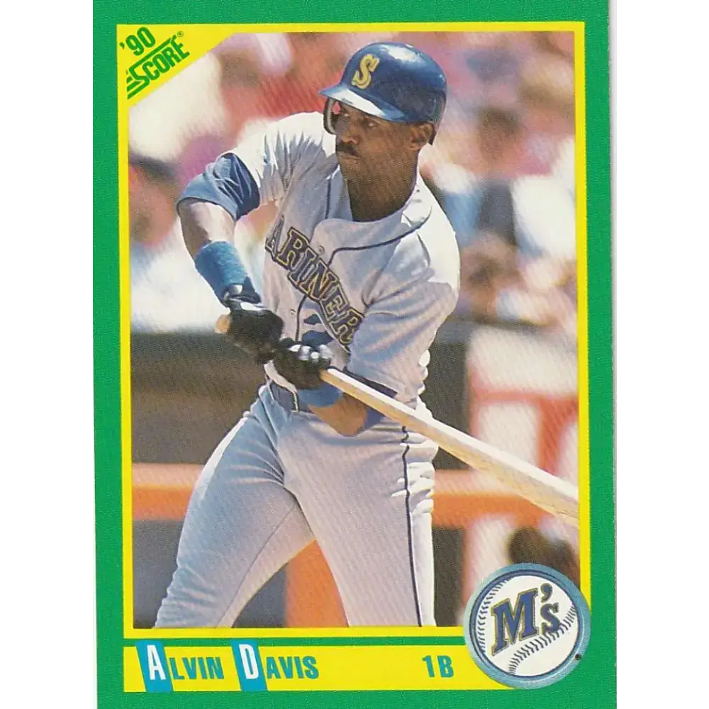 1990 Score #205 Alvin Davis NM-MT Seattle Mariners Baseball Card - Baseball Card Single