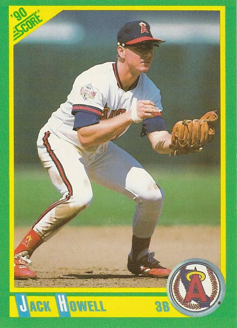 1990 Score #206 Jack Howell EX Excellent California Angels Baseball Card - Baseball Card Single