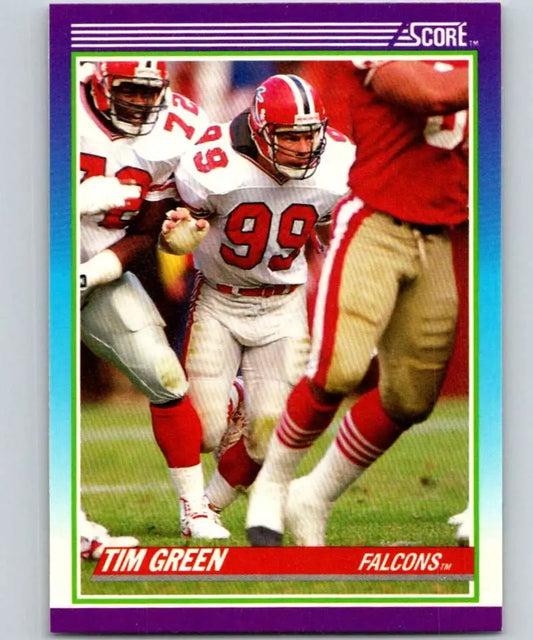 1990 Score #206 Tim Green NM-MT RC Rookie Atlanta Falcons Football Card - Football Card Single