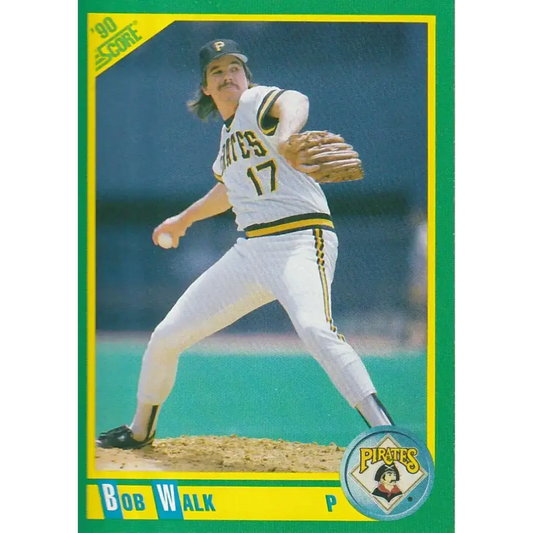 1990 Score #21 Bob Walk NM-MT Pittsburgh Pirates Baseball Card - Baseball Card Single