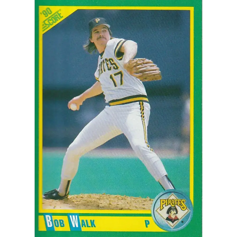 1990 Score #21 Bob Walk NM-MT Pittsburgh Pirates Baseball Card - Baseball Card Single