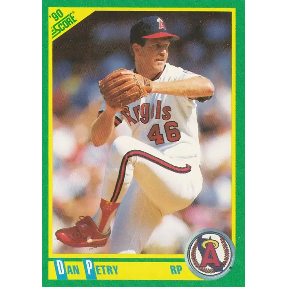 1990 Score #211 Dan Petry NM-MT California Angels Baseball Card - Baseball Card Single