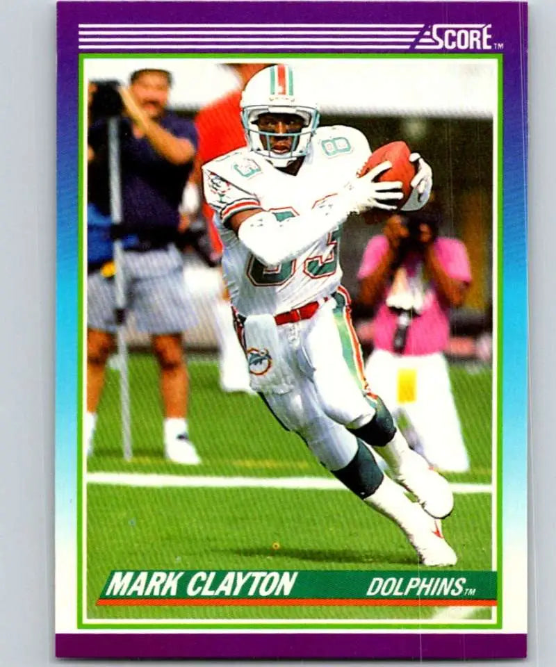 1990 Score #212 Mark Clayton NM-MT Miami Dolphins Football Card - Football Card Single