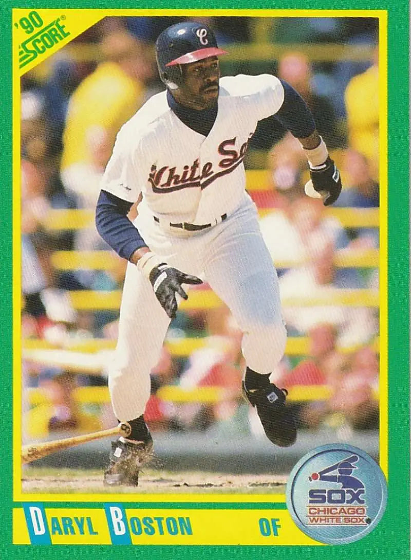 1990 Score #213 Daryl Boston EX Excellent Chicago White Sox Baseball Card - Baseball Card Single