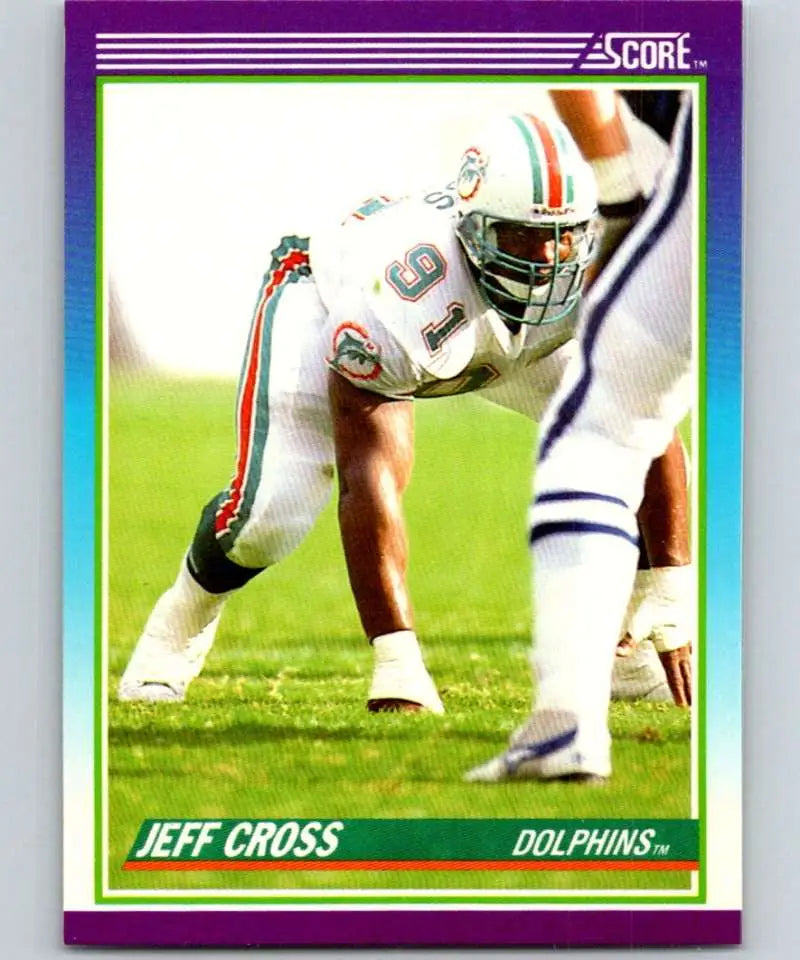 1990 Score #213 Jeff Cross NM-MT Miami Dolphins Football Card - Football Card Single