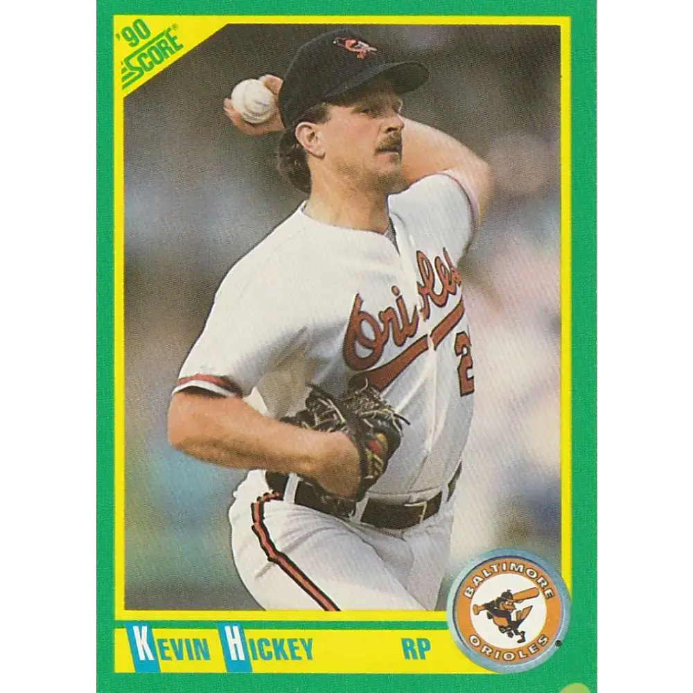 1990 Score #214 Kevin Hickey NM-MT Baltimore Orioles Baseball Card - Baseball Card Single