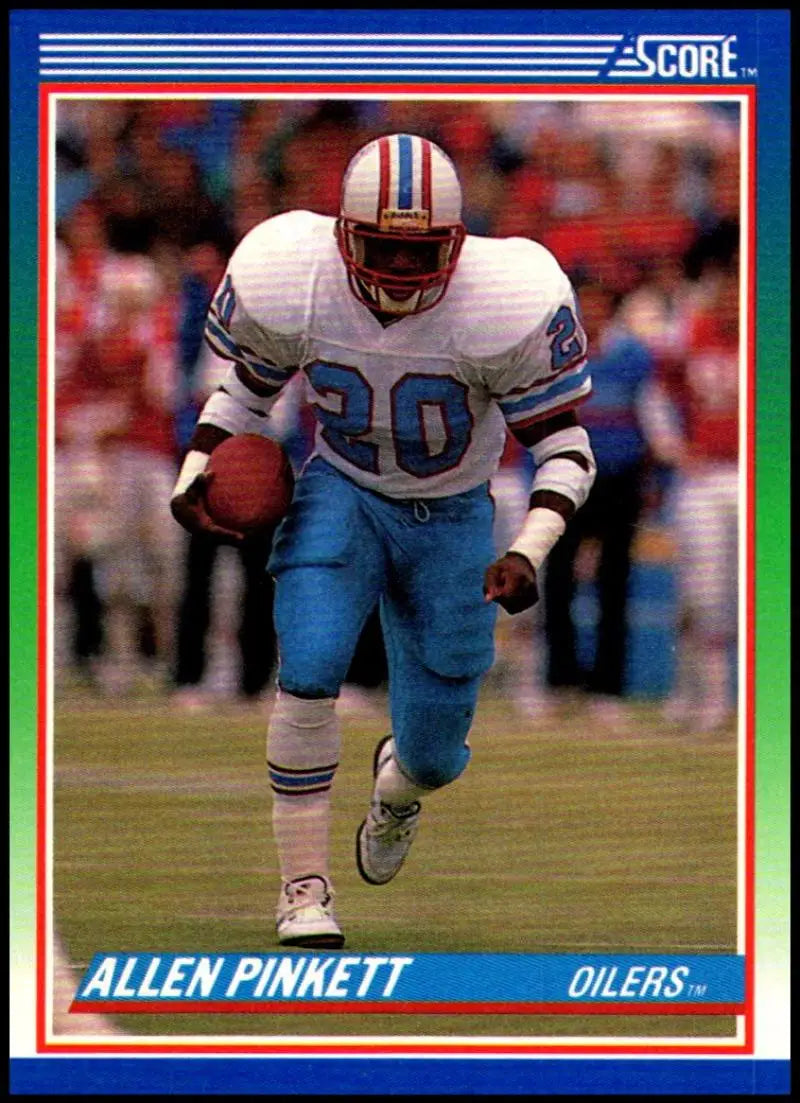 1990 Score #22 Allen Pinkett NM-MT Houston Oilers Football Card - Football Card Single