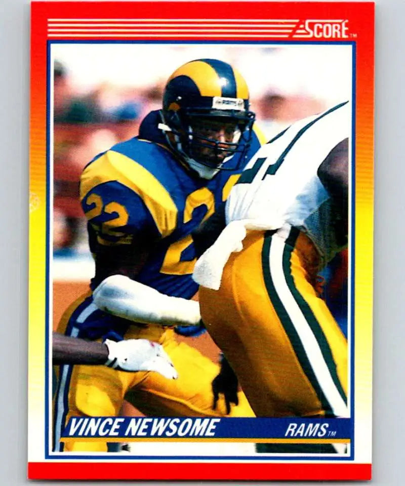 1990 Score #222 Vince Newsome NM-MT RC Rookie Los Angeles Rams Football Card - Football Card Single
