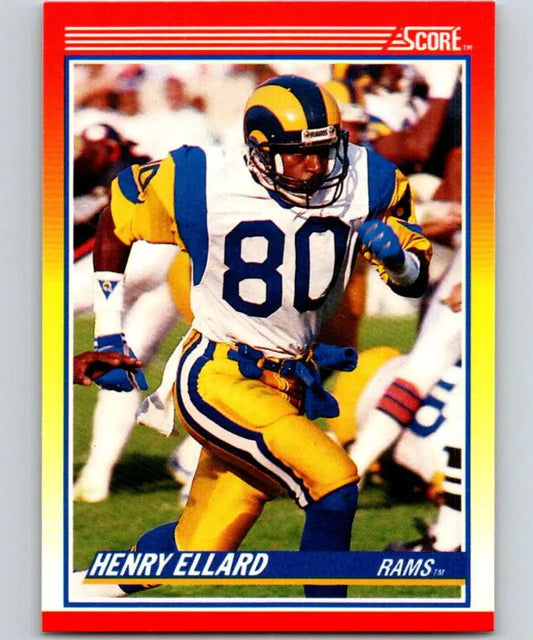1990 Score #225 Henry Ellard NM-MT Los Angeles Rams Football Card - Football Card Single