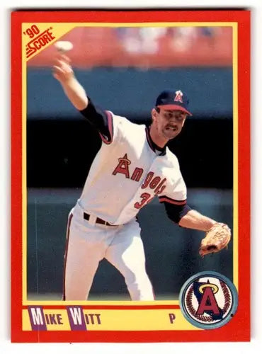 1990 Score #226 Mike Witt California Angels Baseball Cards ID:52824 - Baseball Card Single
