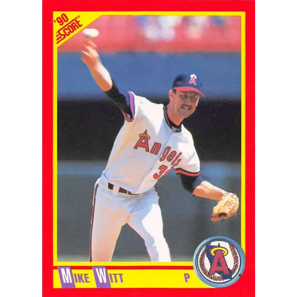 1990 Score #226 Mike Witt NM-MT California Angels Baseball Card - Baseball Card Single