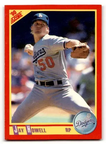 Original gloss Jay Howell Los Angeles Dodgers baseball card 1990 Score #227