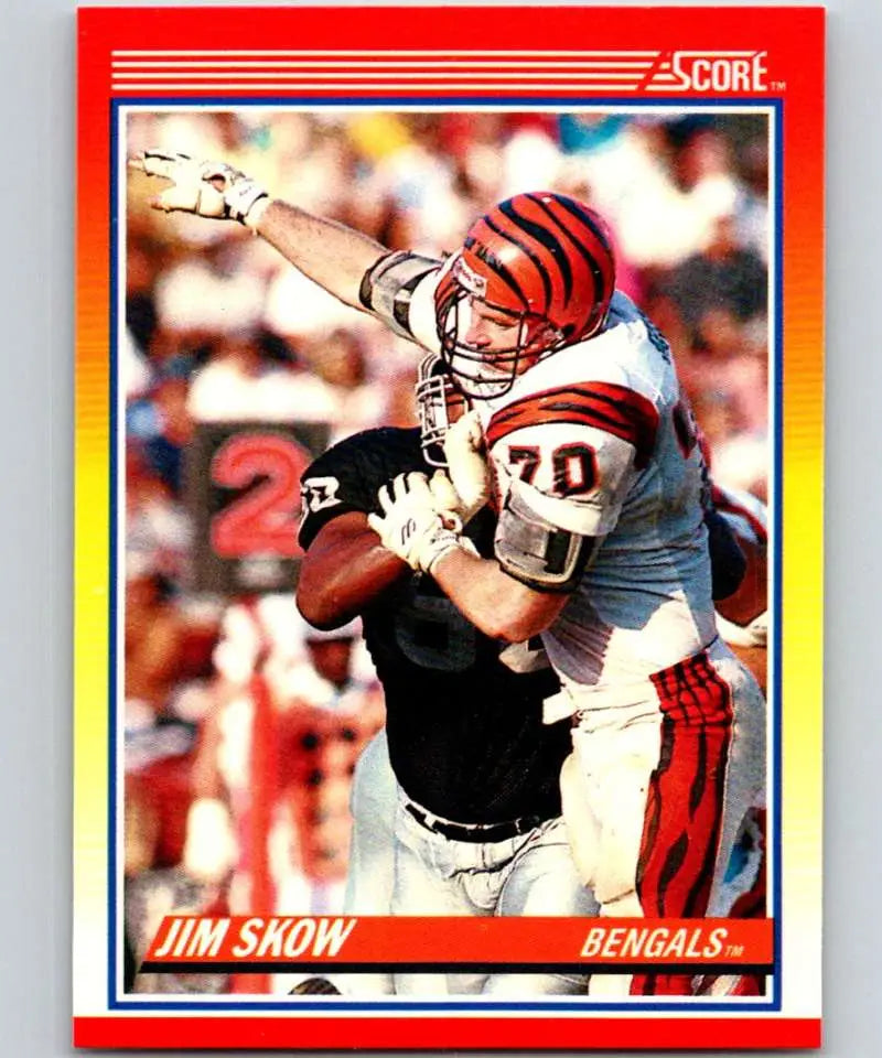 1990 Score #227 Jim Skow NM-MT Cincinnati Bengals Football Card - Football Card Single