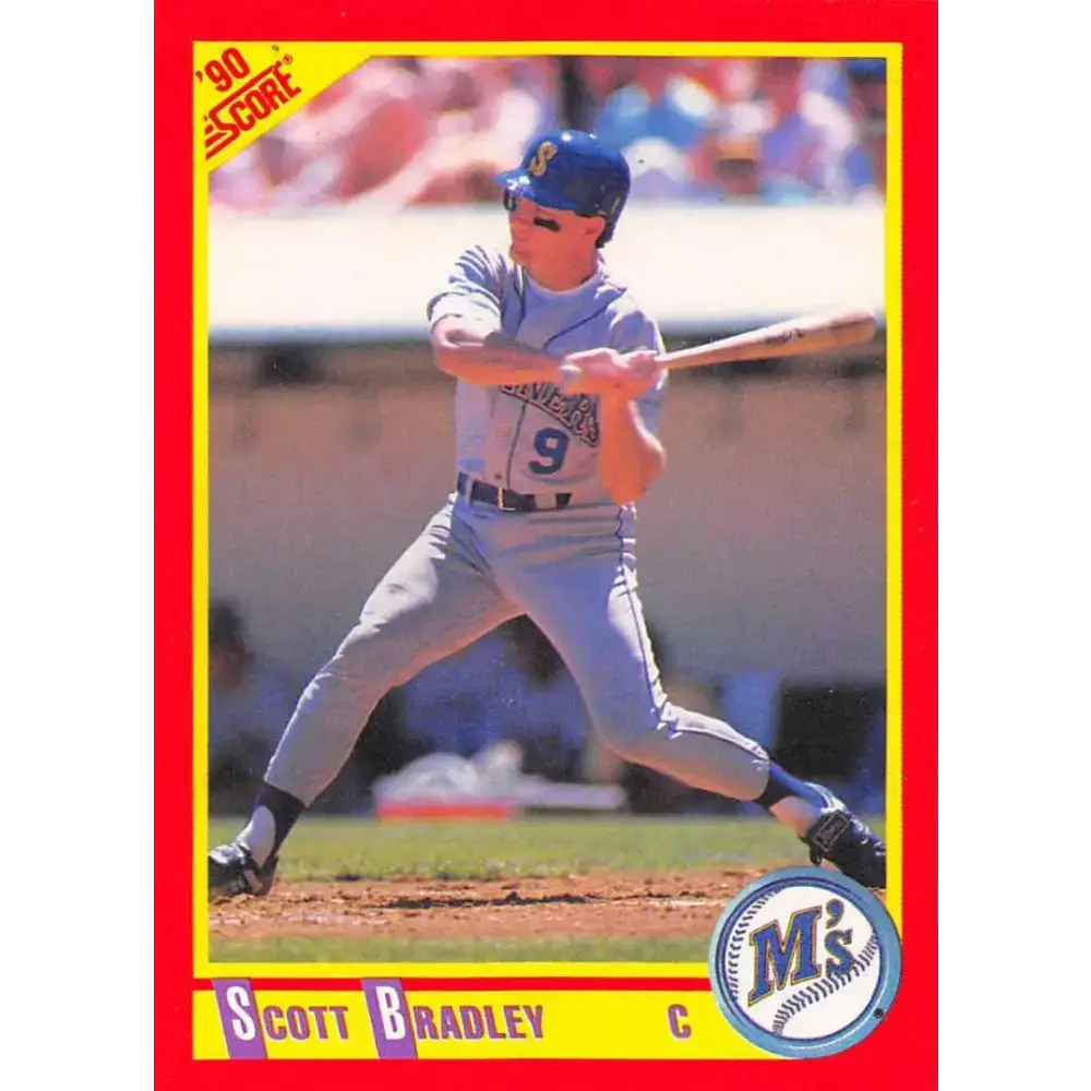 1990 Score #228 Scott Bradley NM-MT Seattle Mariners Baseball Card - Baseball Card Single