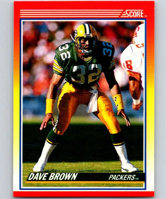 1990 Score #229 Dave Brown NM-MT Green Bay Packers Football Card