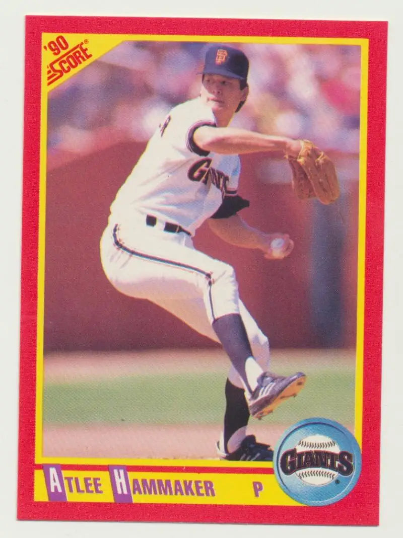 1990 Score #231 Atlee Hammaker EX Excellent San Francisco Giants Baseball Card - Baseball Card Single