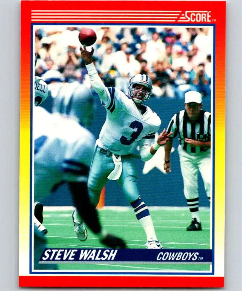 1990 Score #231 Steve Walsh NM-MT Dallas Cowboys Football Card - Football Card Single