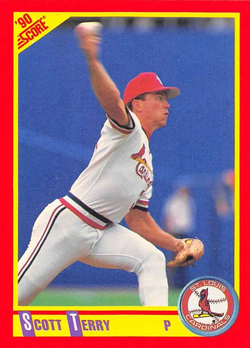 1990 Score #235 Scott Terry EX Excellent St. Louis Cardinals Baseball Card - Baseball Card Single