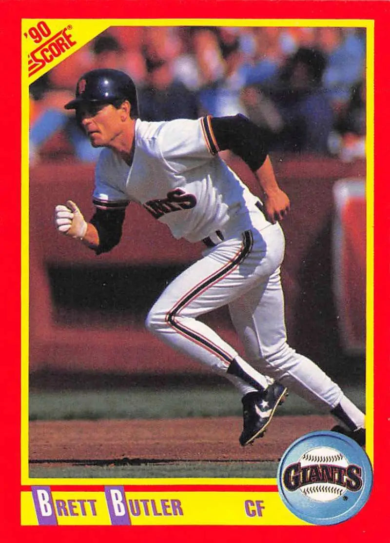 1990 Score #236 Brett Butler EX Excellent San Francisco Giants Baseball Card - Baseball Card Single