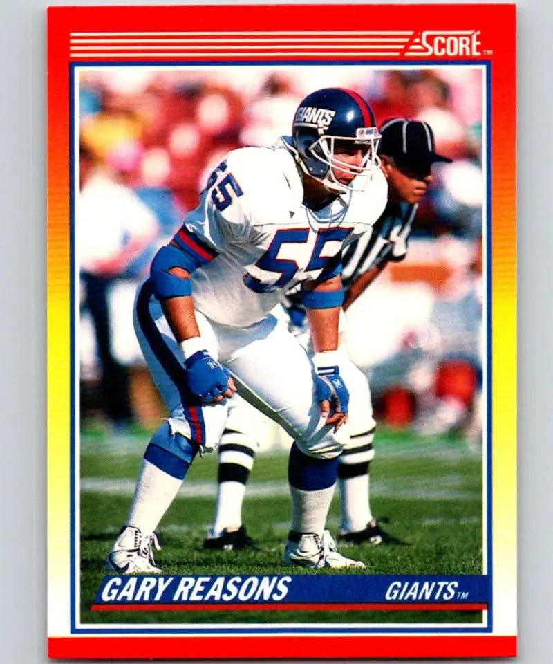 1990 Score #236 Gary Reasons NM-MT New York Giants Football Card - Football Card Single